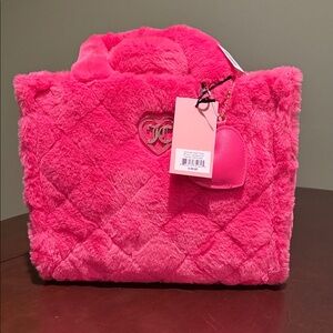 Juicy Couture - let’s get cozy tote - pink flash